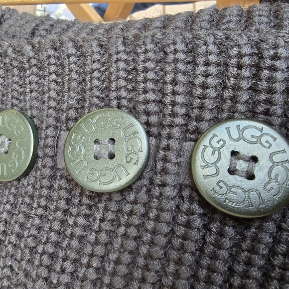 UGG Black Knit Button Boots - Picture 4 of 4